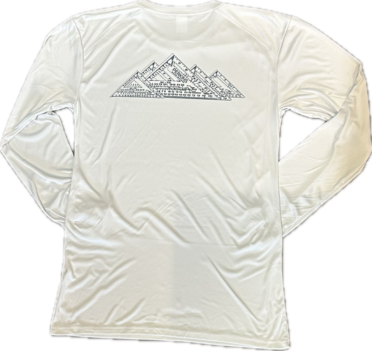 UPF 50+ Long Sleeve No-Sun Shirt - Aluminium - Speed Square Mountians