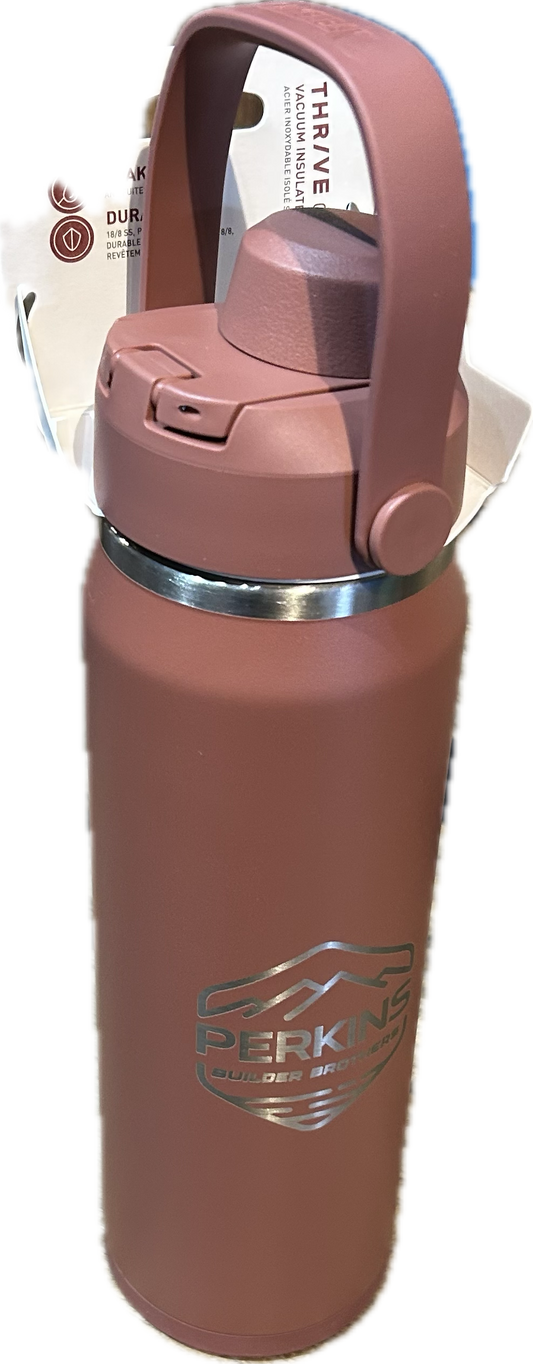 Botella de agua Camelbak Chute Mag de 32 oz - Logotipo de Perkins Builder Brothers