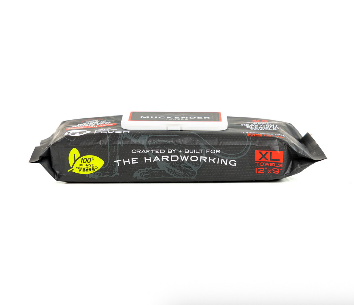 Muckender Heavy-Duty Cleaning Towels (45 ct Flat Pack) – Unscented, Face-Safe