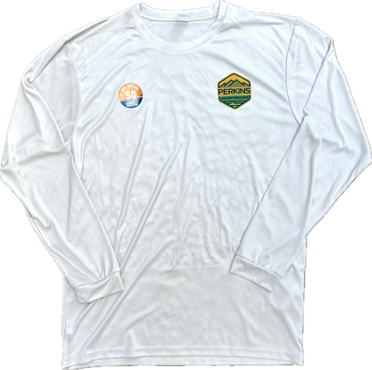 (Blem) UPF 50+ Long Sleeve No-Sun Shirt - Aluminium - Speed Square Mountians