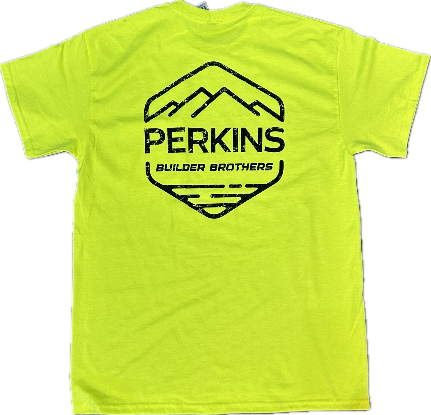 Camiseta para hombre - Carbón - Perkins Builder Brothers Logo Retro Stripes