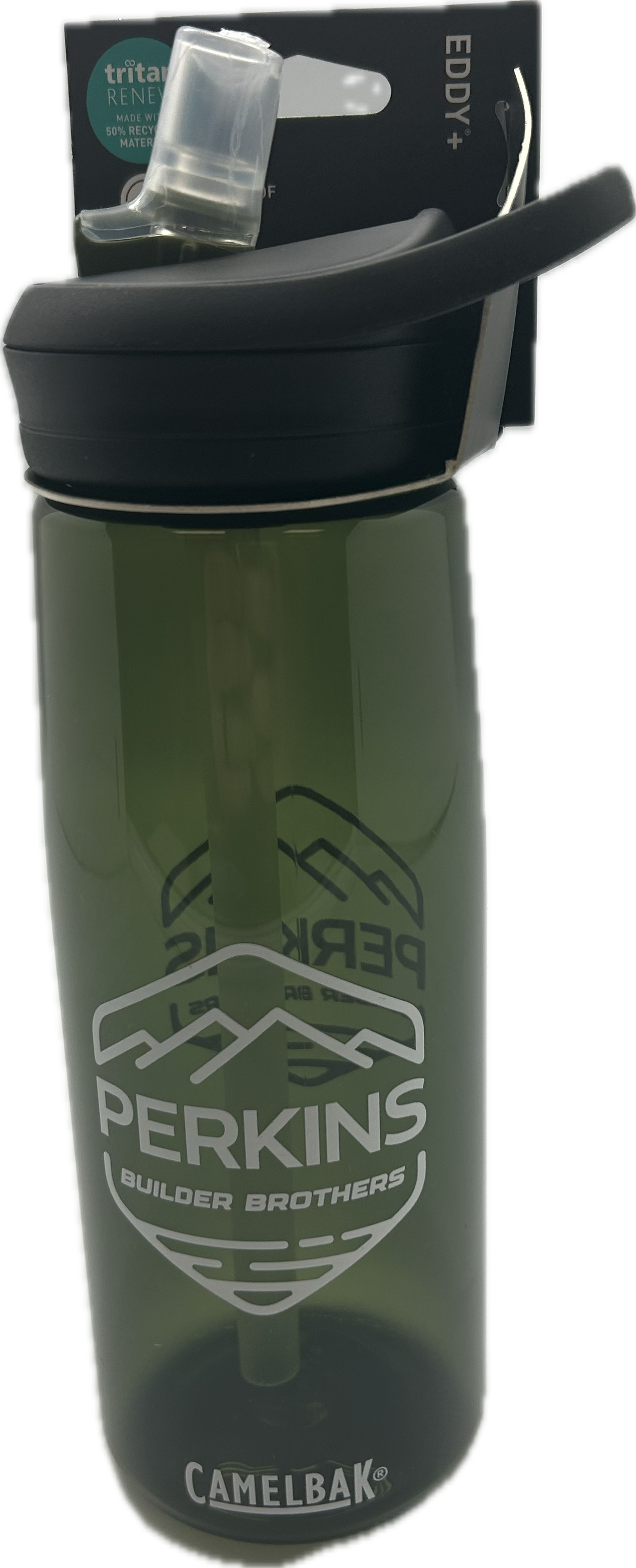 Botella de agua Camelbak Eddy+ de 25 oz - Logotipo de Perkins Builder Brothers