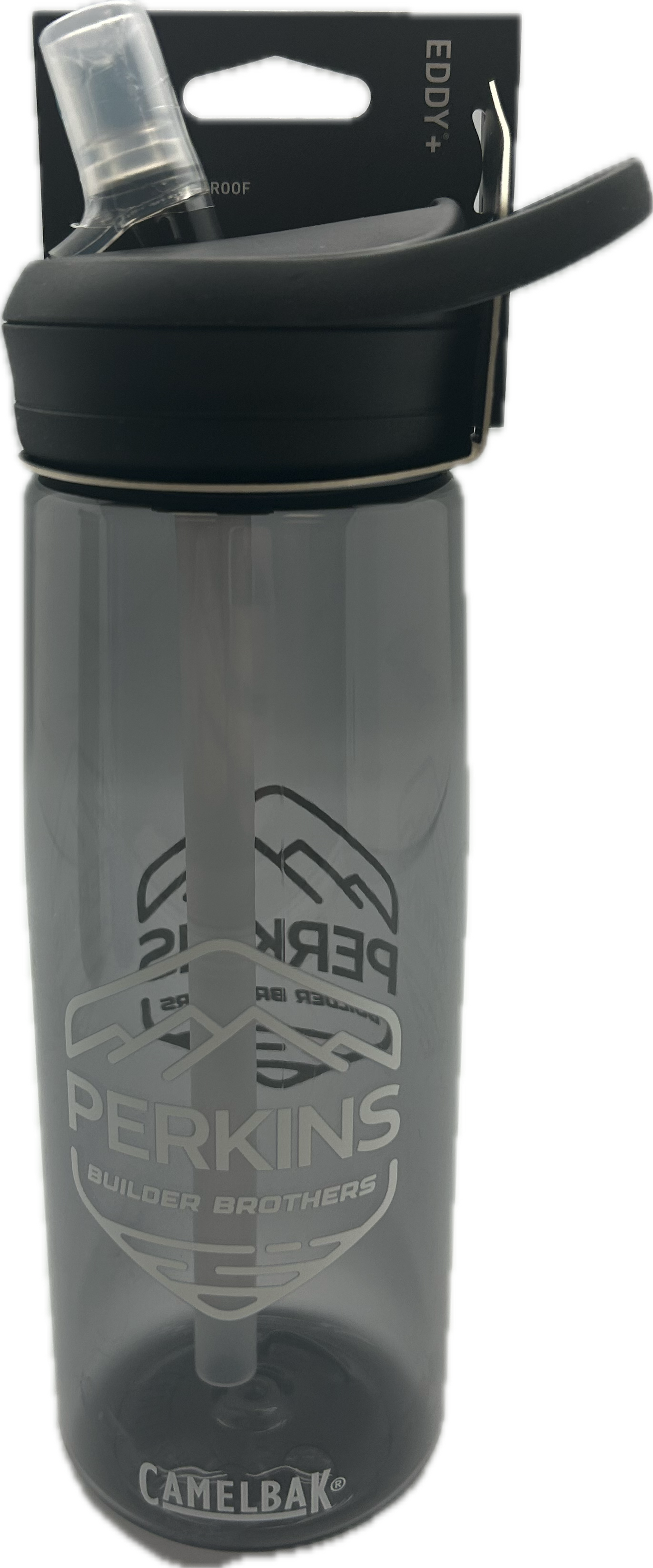 Botella de agua Camelbak Eddy+ de 25 oz - Logotipo de Perkins Builder Brothers