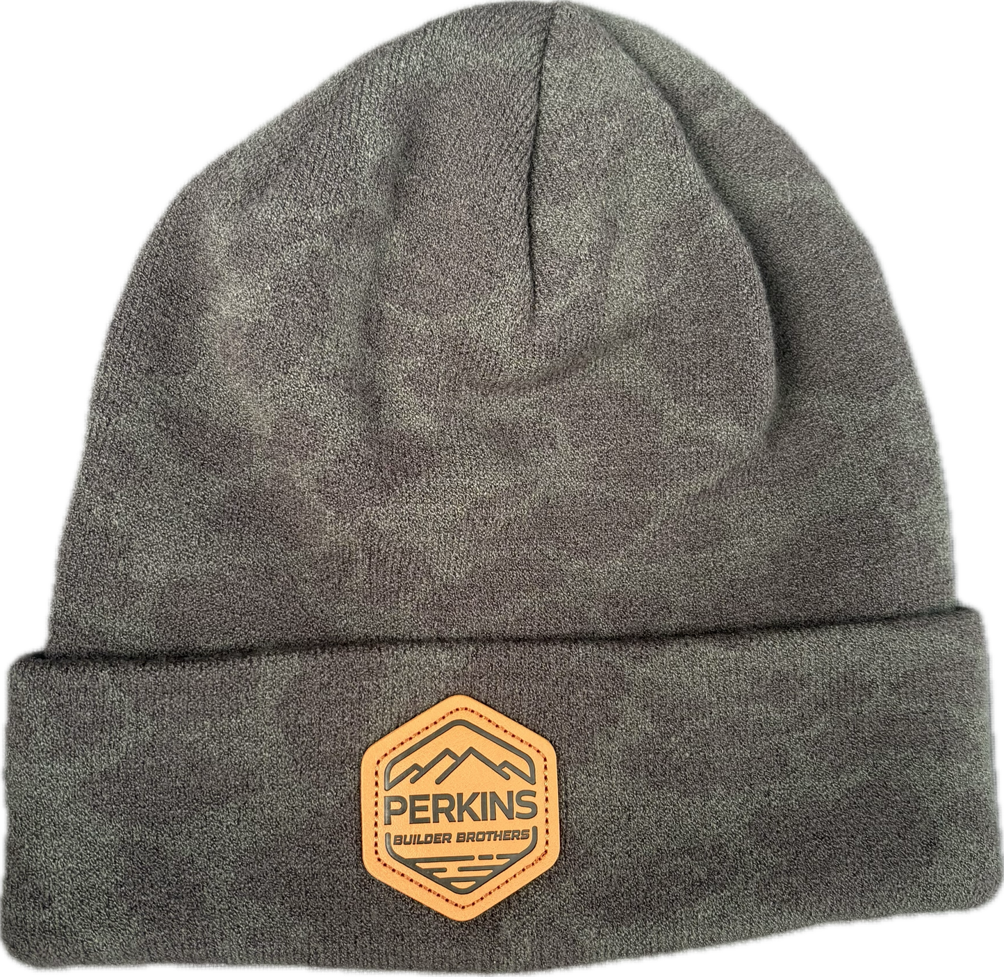 Genuine Leather Patch - Richardson 126 Duck Camo Beanie - Sable - Perkins Builder Brothers