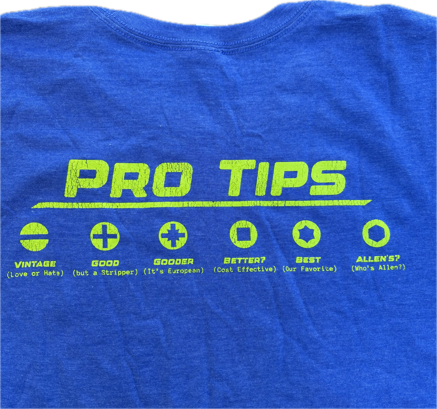 Mens T-Shirt - Distressed PRO TIPS: Volume 1 - Perkins Builder Brothers