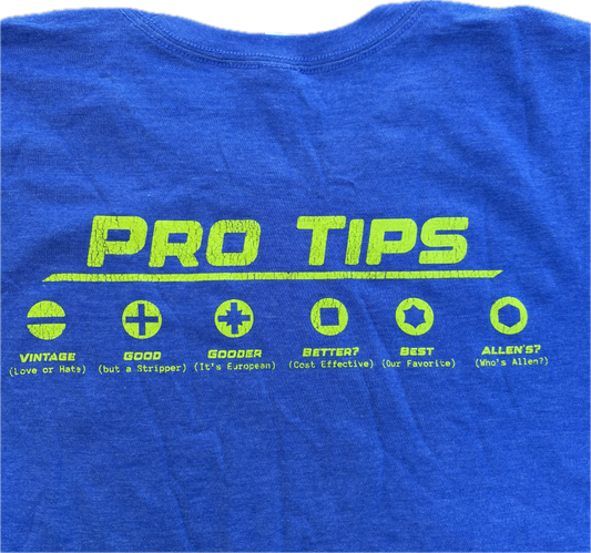 Mens T-Shirt - Distressed PRO TIPS: Volume 1 - Perkins Builder Brothers