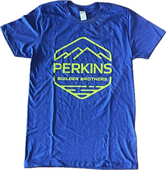 Camiseta para hombre - Alcachofa - Logotipo desgastado de Perkins Builder Brothers