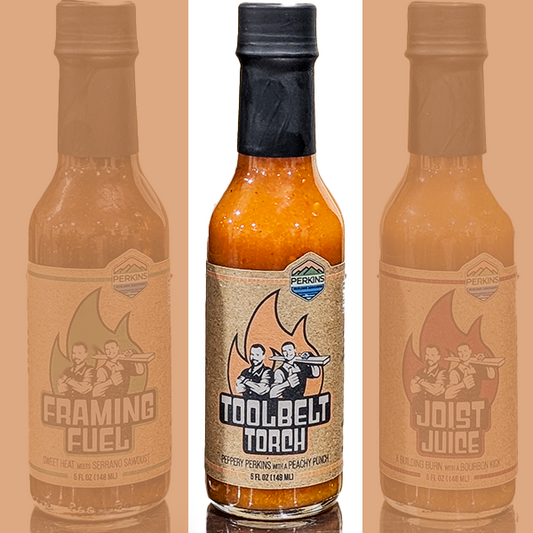 TOOLBELT TORCH Hot Sauce - Perkins Builder Brothers & Salce Collaboration - 5 fl. oz./148ml